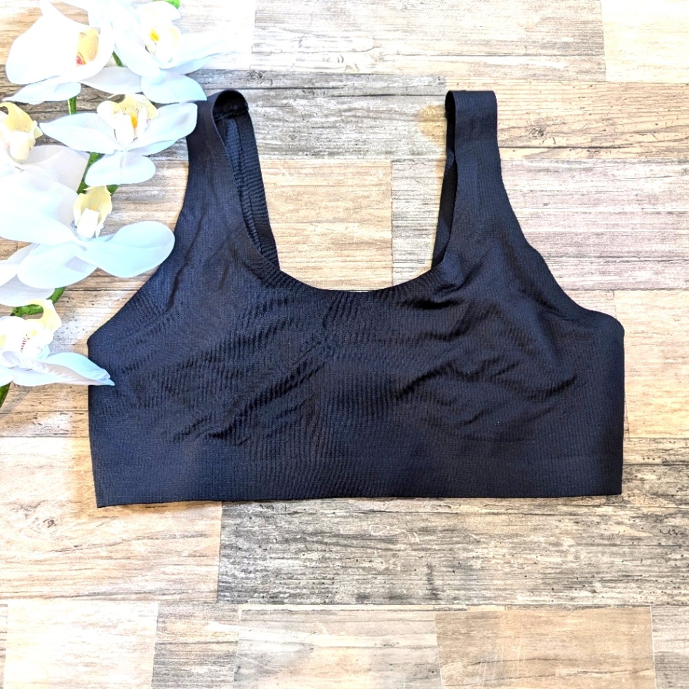 Meundies black unlined wirefree bra bralette size XS